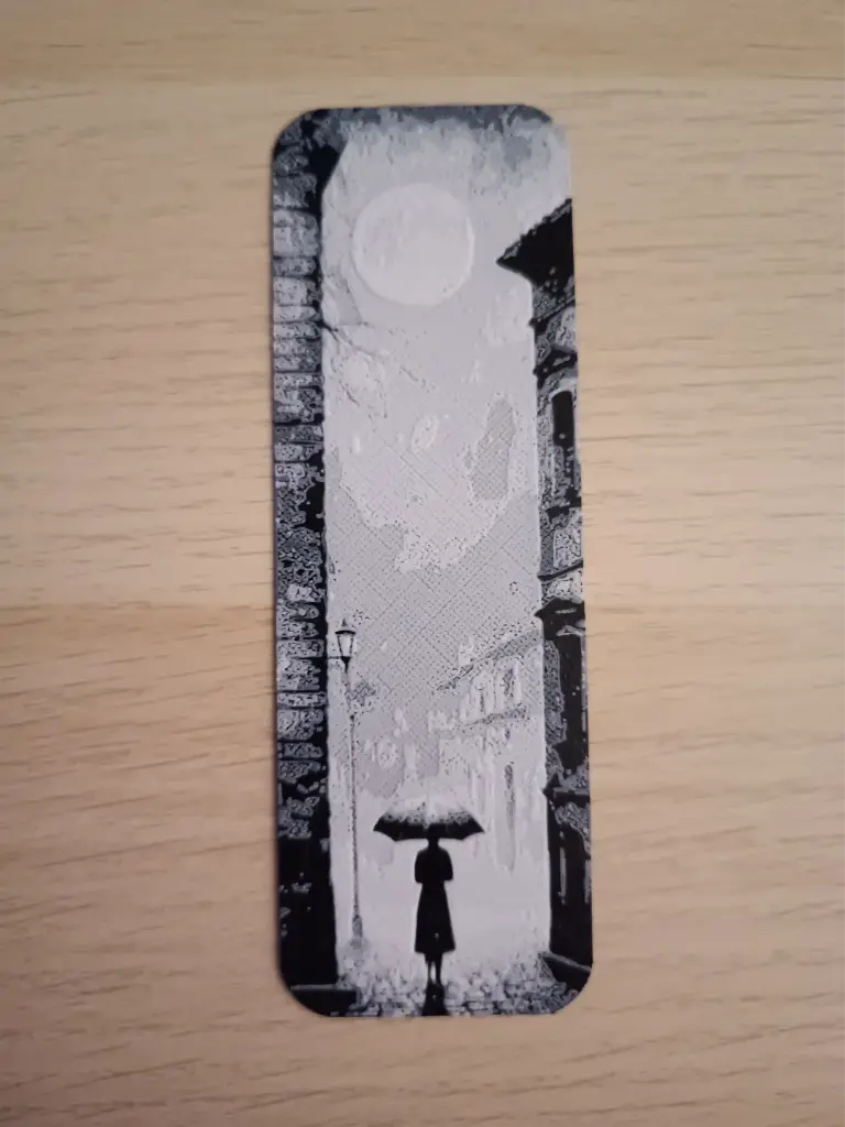 Girl and Moon - Bookmark