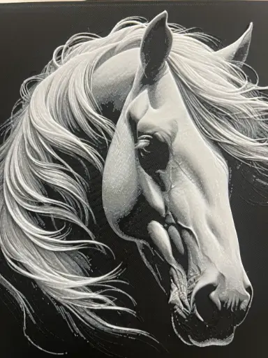 Horse Face Art – Hueforge 3D Printed Wall Decor